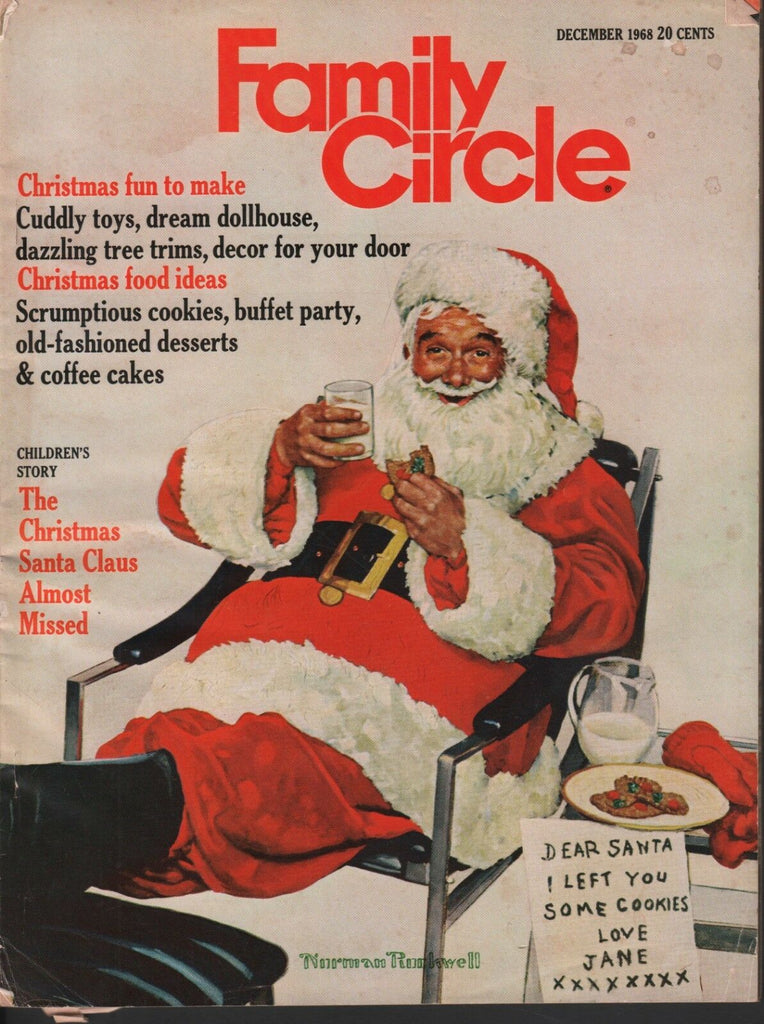 Family Circle December 1968 Norman Rockwell Cover 110518DBE