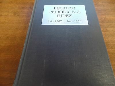 Business Periodicals Index July 1967-1968 Ex-FAA Library 021116ame6