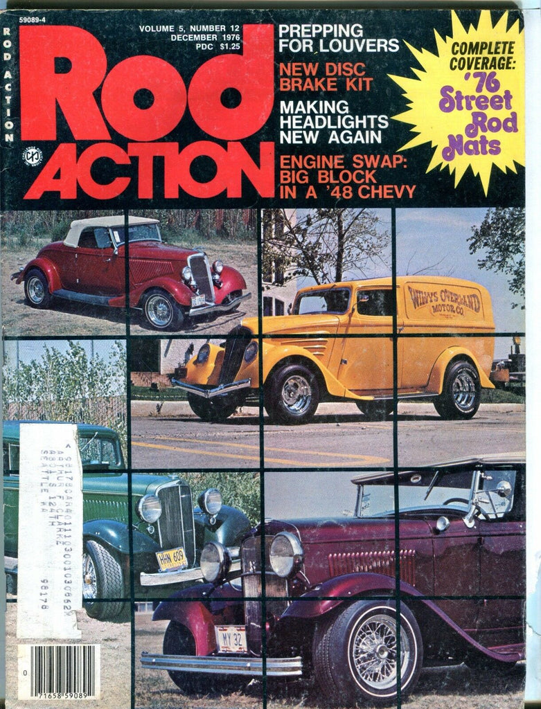 Rod Action Magazine December 1976 '48 Chevy EX w/ML 031017nonjhe