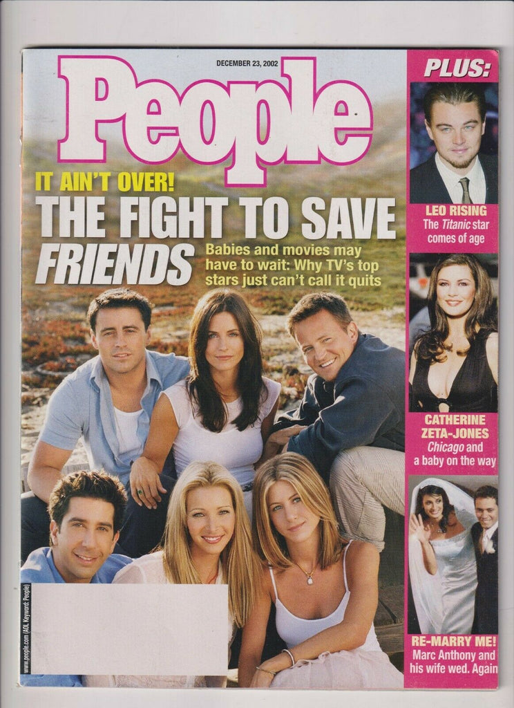 People Mag Friends Matthew Perry Jennifer Aniston December 23, 2002 102319nonr