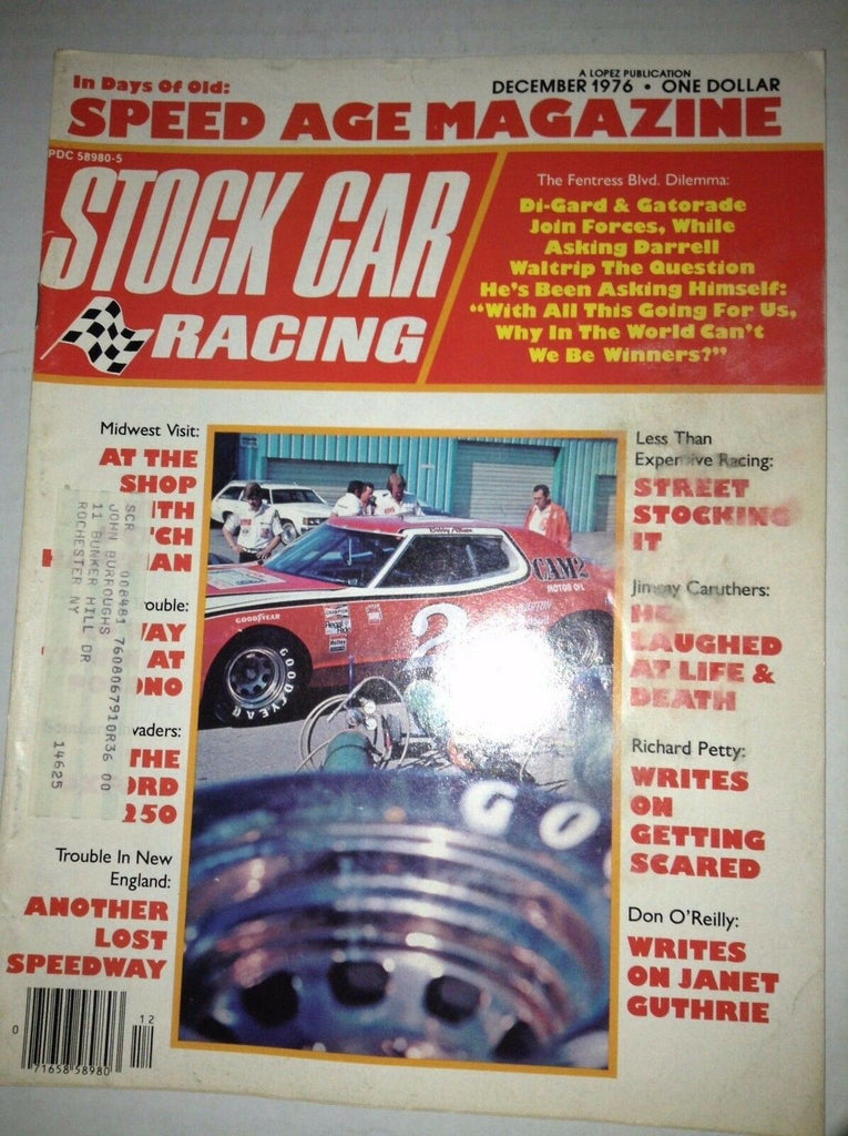 Stock Car Racing Magazine Richard Petty Don O'Reilly December 1976 040517NONRH