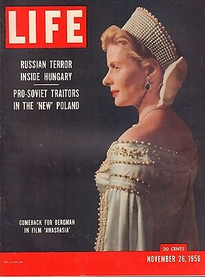 Life Magazine November 26 1956 Birthday, 'Anastasia' VG 042116DBE