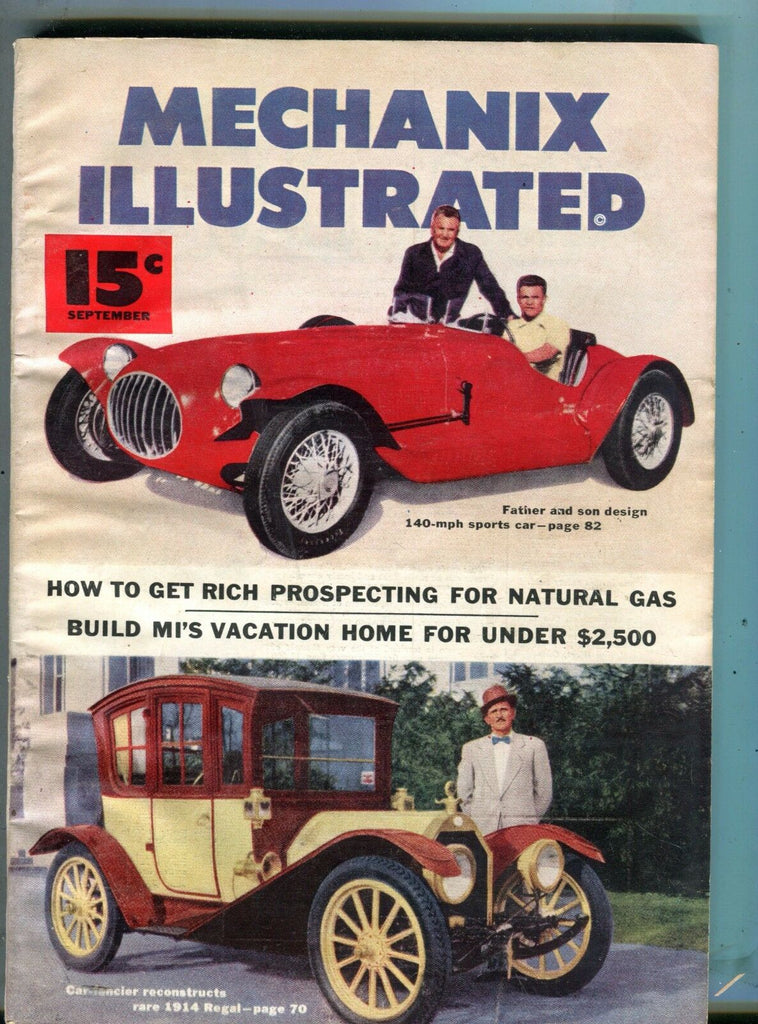 Mechanix Illustrated Magazine September 1952 1914 Regal Natural Gas 062217nonjhe