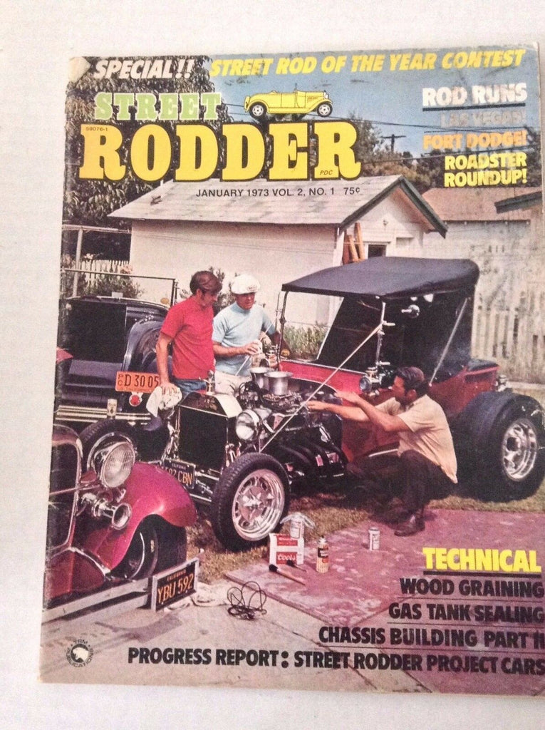 Street Rodder Magazine Wood Graining Gas Tank Sealing January 1973 031317NONRH