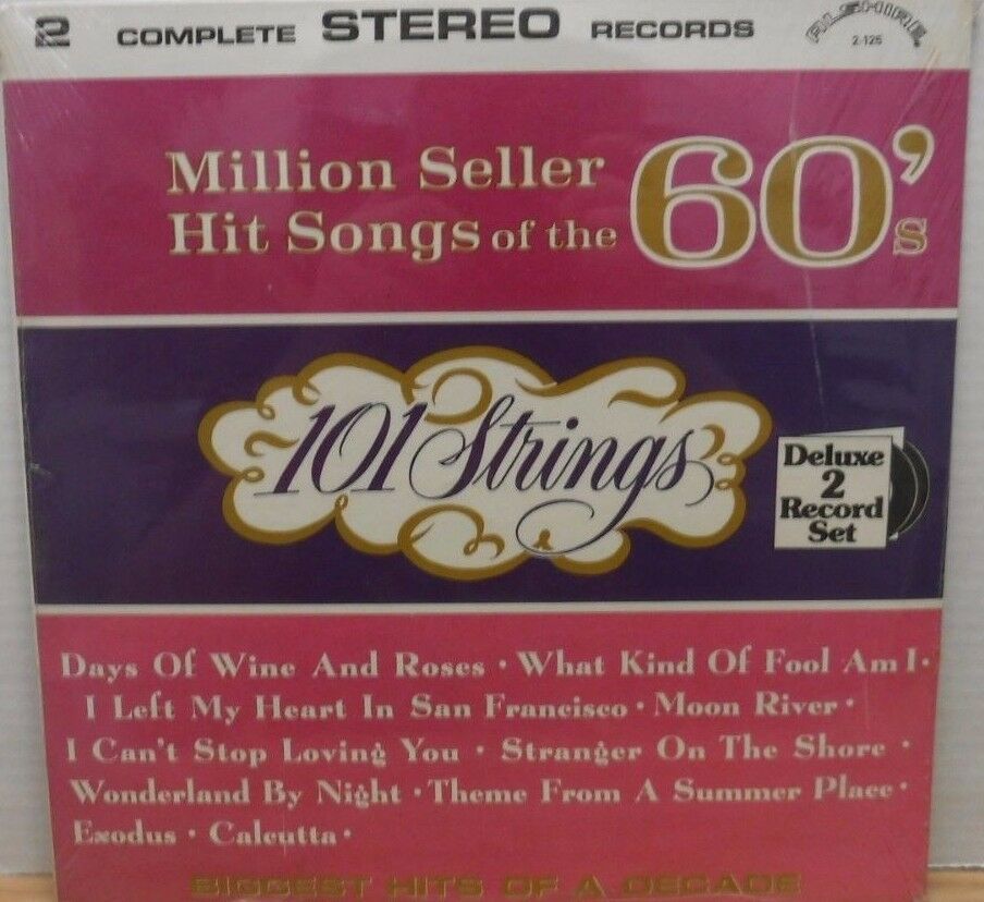 101 Strings Seller Hit Songs of The 60's Alshire 2-125 33RPM 071117DBE