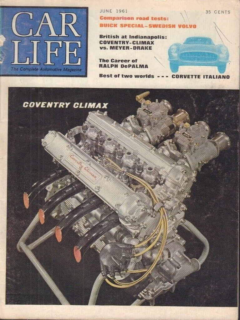 Car Life Magazine Coventry Climax & Swedish Volvo June 1961 030618nonr