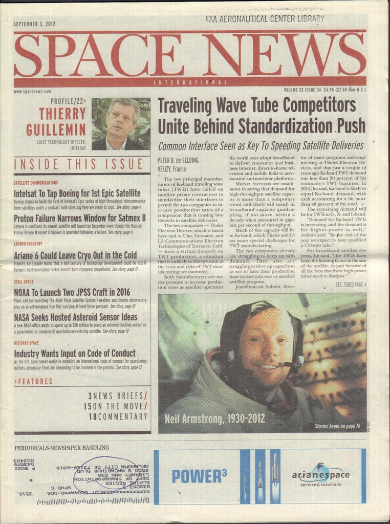 Space News September 3 2012 Thierry Guillemin, Neil Armstrong FAA w/ML 110716DBE