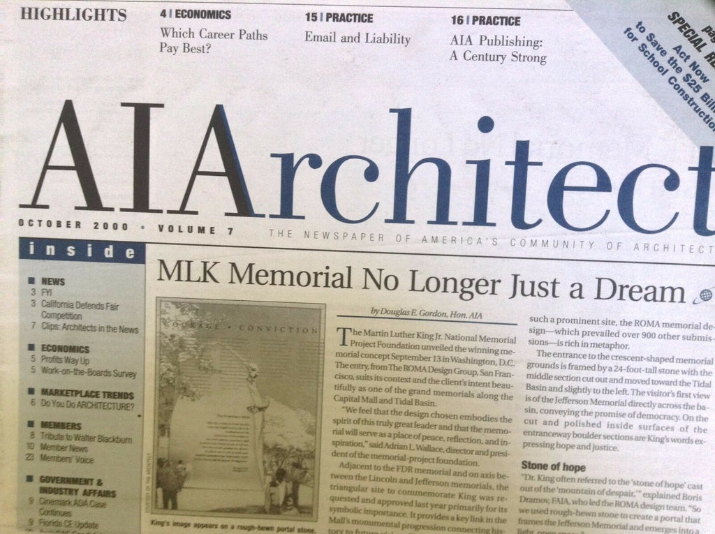 AIArchitect Magazine MLK Memorial October 2000 082617nonrh