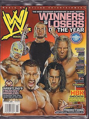 WWE Magazine November 2008 Winners and Losers of The Year, Triple H VG 042516DBE