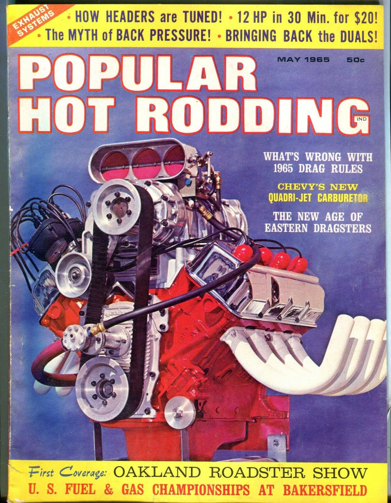 Popular Hot Rodding Magazine May 1965 Drag Rules EX No ML 030617nonjhe