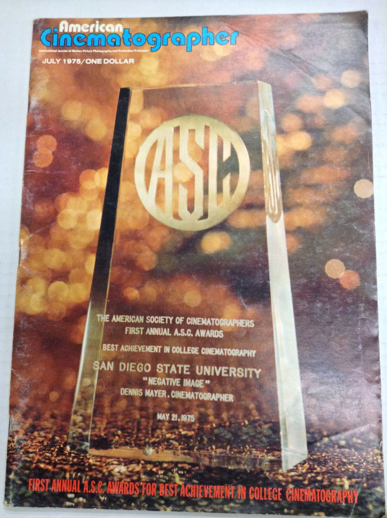American Cinematographer Magazine First Annual ASC Awards July 1975 040917nonrh