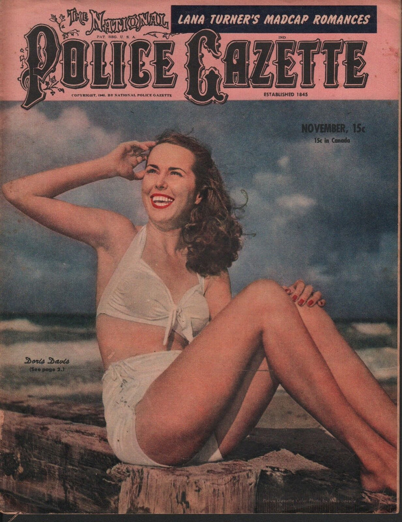 Police Gazette November 1946 Doris Davis Lana Turner 080318DBE2