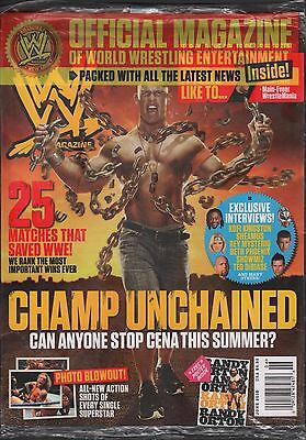 WWE magazine June 2010 John Cena w/Poster EX 121115DBE