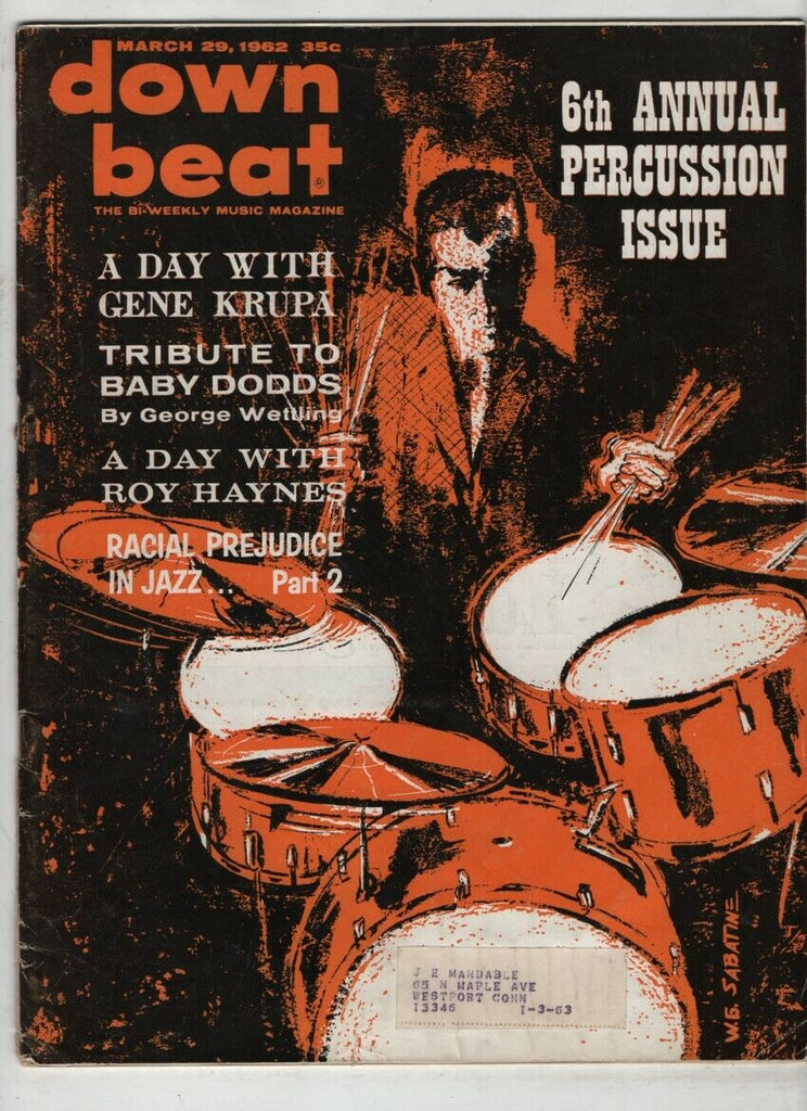 Down Beat 6th Annual Percussion Issue March 29, 1962 070320nonr