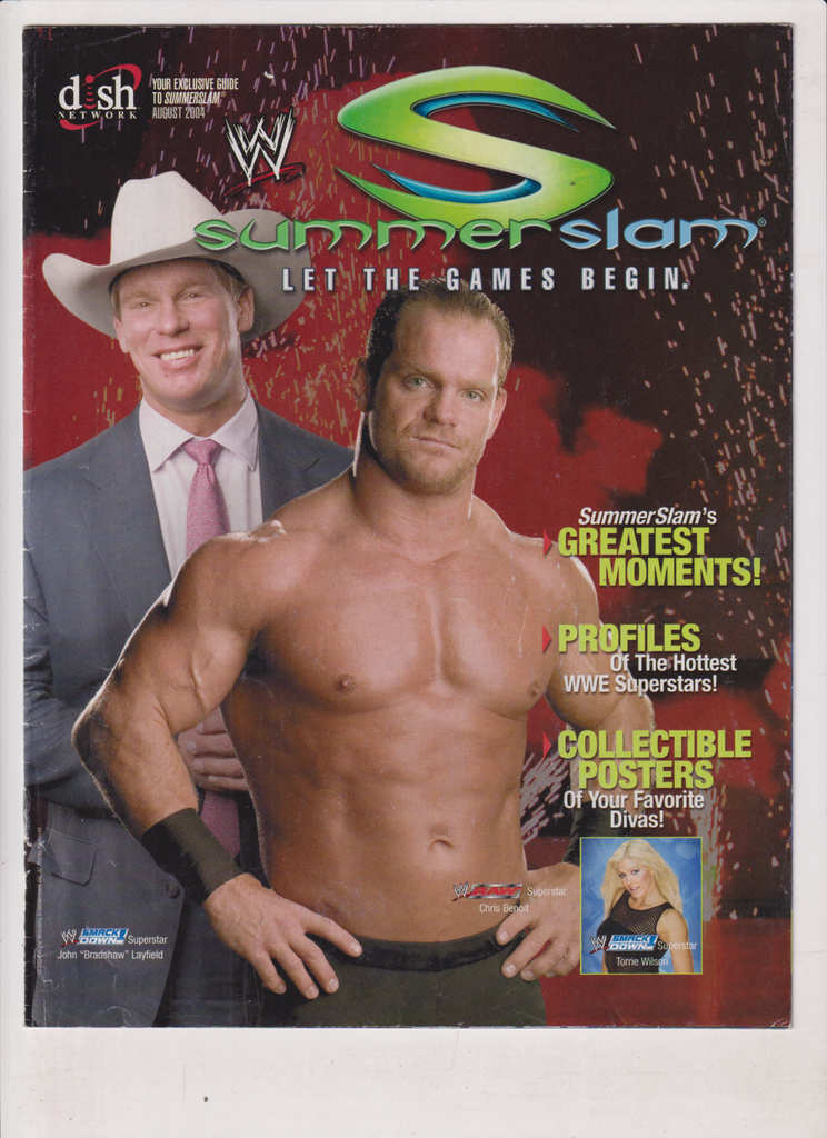 WWE Summerslam Mag Chris Benoit John Layfield August 2004 121919nonr