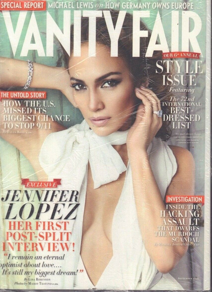 Vanity Fair September 2011 Jennifer Lopez Mario Testino Michael Lewis 010519DBE