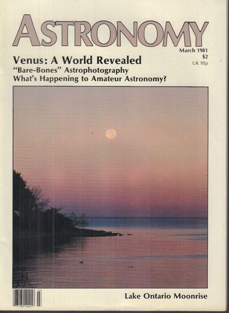 Astronomy Magazine Venus A World Revealed March 1981 031318nonr