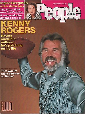 People Weekly December 1 1980 Kenny Rogers, Ingris Bergman VG 020916DBE