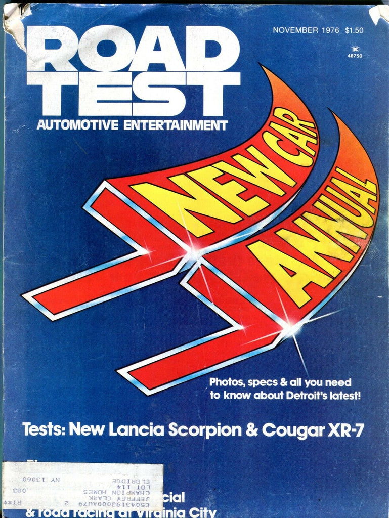 Road Test Magazine November 1976 New Car Annual VG 082716jhe