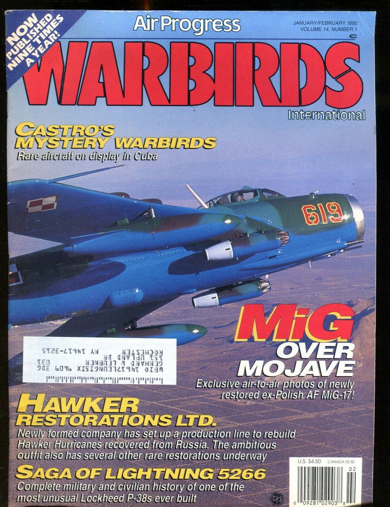 Air Progress Warbirds International Magazine Jan/Feb 1995 EX w/ML 122916jhe