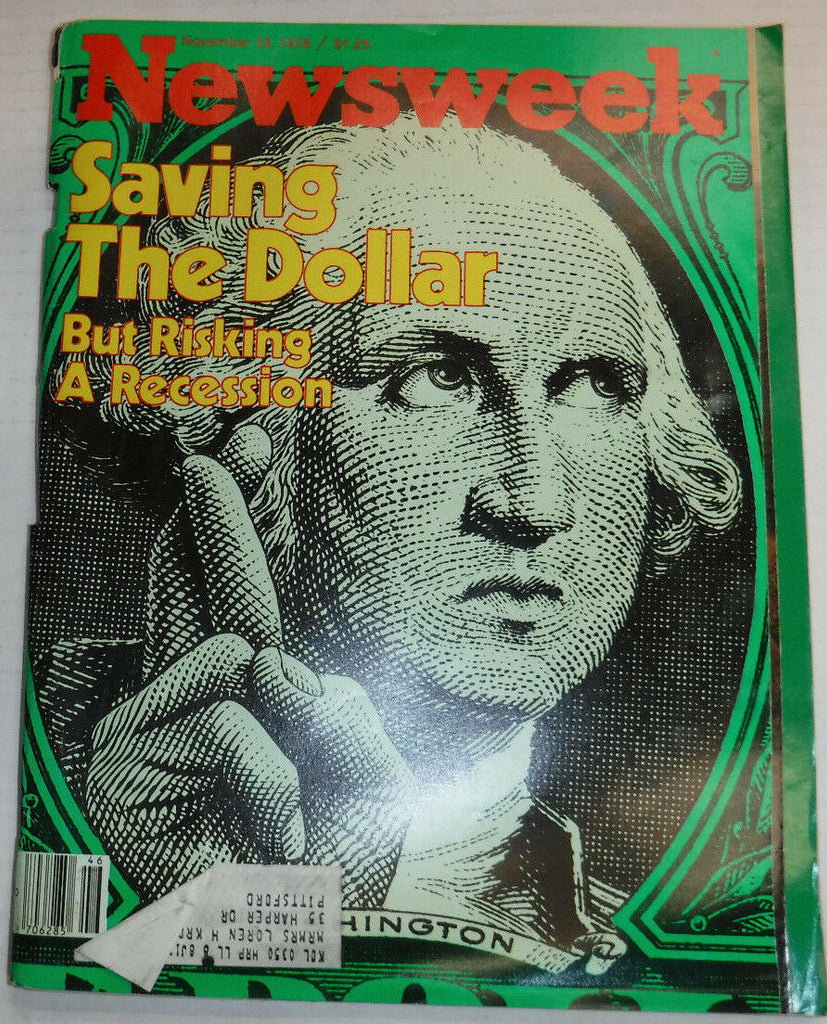 Newsweek Magazine Saving The Dollar November 13, 1978 101016R2