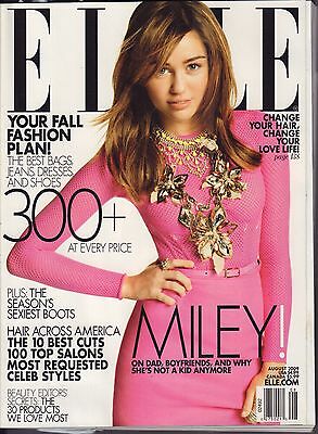 ELLE August 2009 Miley Cyrus VG 062116DBE