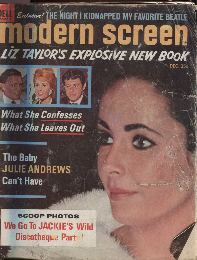 Modern Screen December 1965 Jackie Onassis Liz Taylor 041320DBE