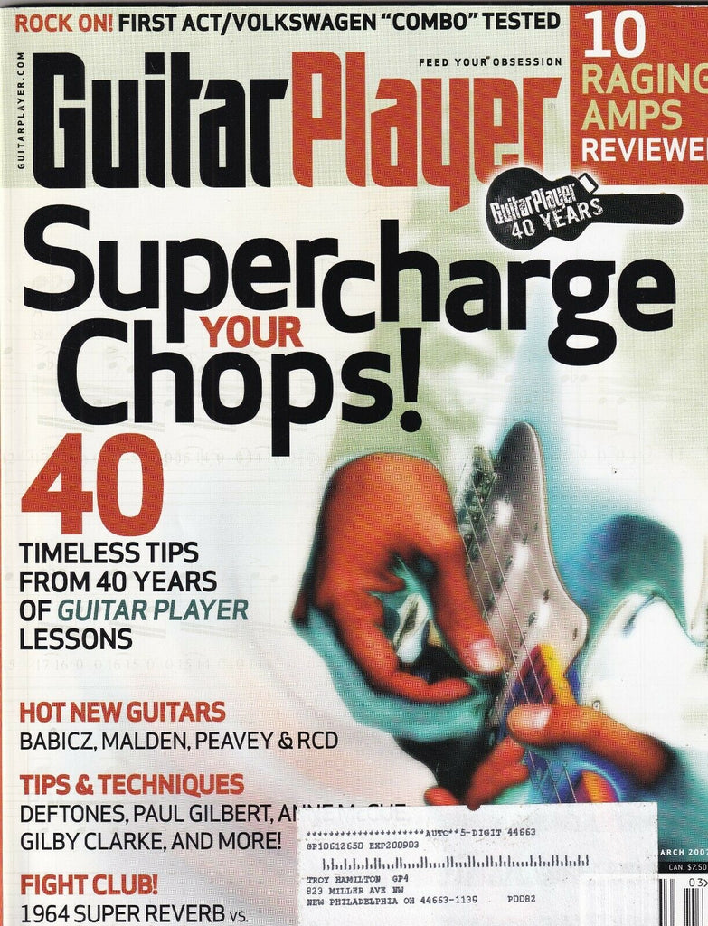 Guitar Player Mag Making 40 Timeless Tips March 2007 100219nonr