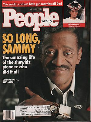 People Weekly May 28 1990 Sammy Davis Jr., Christina Onassis w/ML VG 012916DBE