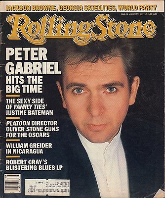 Rolling Stone January 29 1987 Peter Gabriel, Oliver Stone w/ML VG 082916DBE