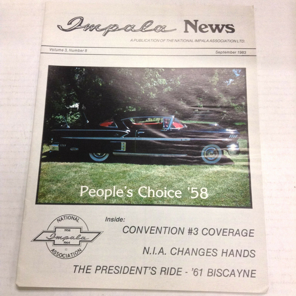 Impala News Magazine People's Choice 58 Convention #3 September 1983 053117nonrh