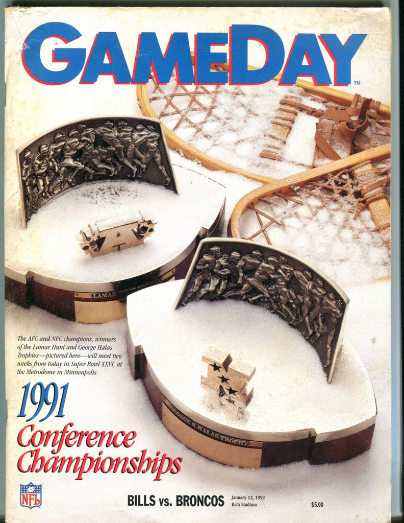 GameDay Magazine Bills vs. Broncos 1992 VG 051717nonjhe