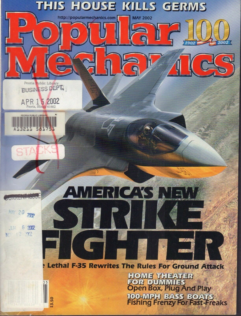 Popular Mechanics Magazine May 2002 F-35 Strike Fighter Jet 071417nonjhe