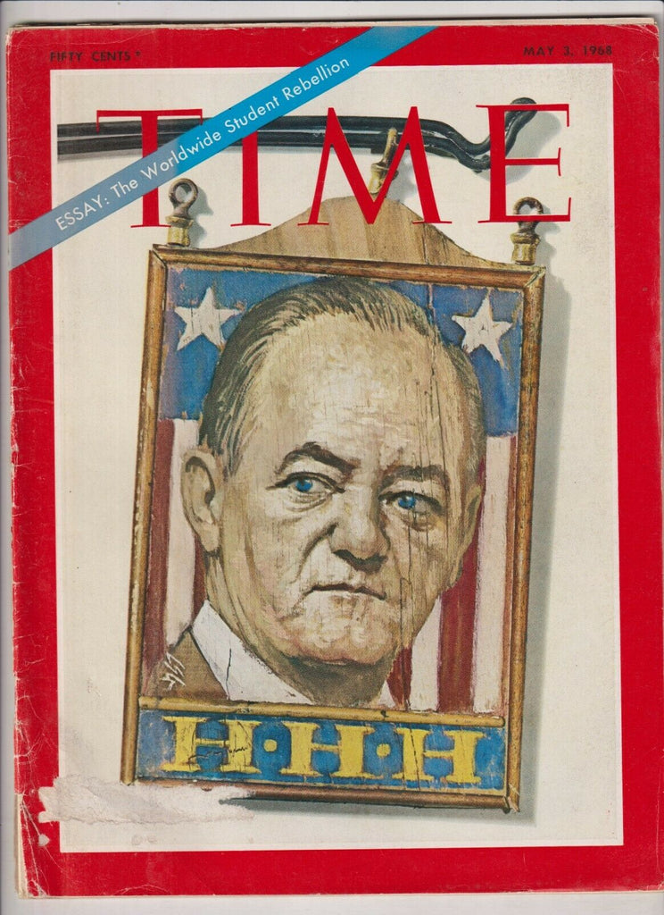 Time Mag Hubert Humphrey Student Rebellion May 3, 1968 022620nonr