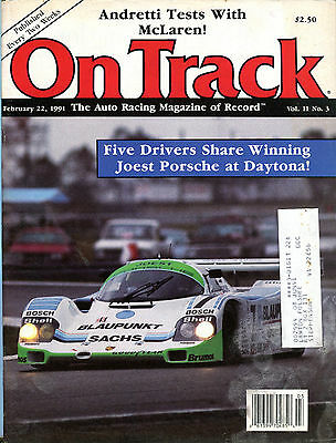 On Track Magazine February 22 1991 Joest Porsche Daytona Andretti VGEX 020816jhe