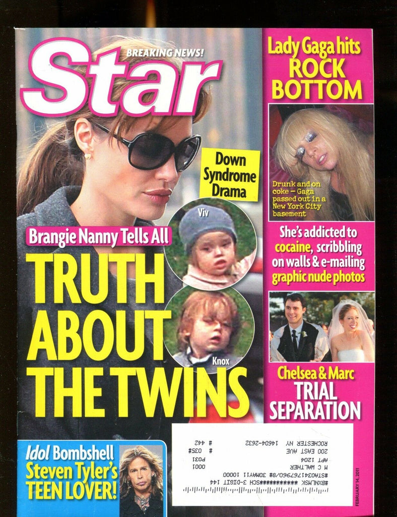 Star Magazine February 14 2011 Angelina Jolie EX w/ML 020917jhe