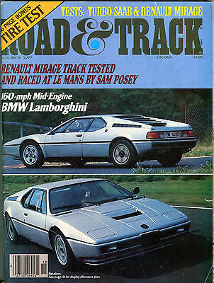 Road & Track Magazine October 1977 BMW Lamborghini EX 071916jhe
