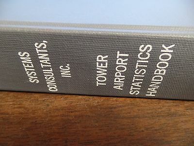 Tower Airport Statistics Handbook 1974 Hardcover Bound Ex-FAA Library 022616ame2