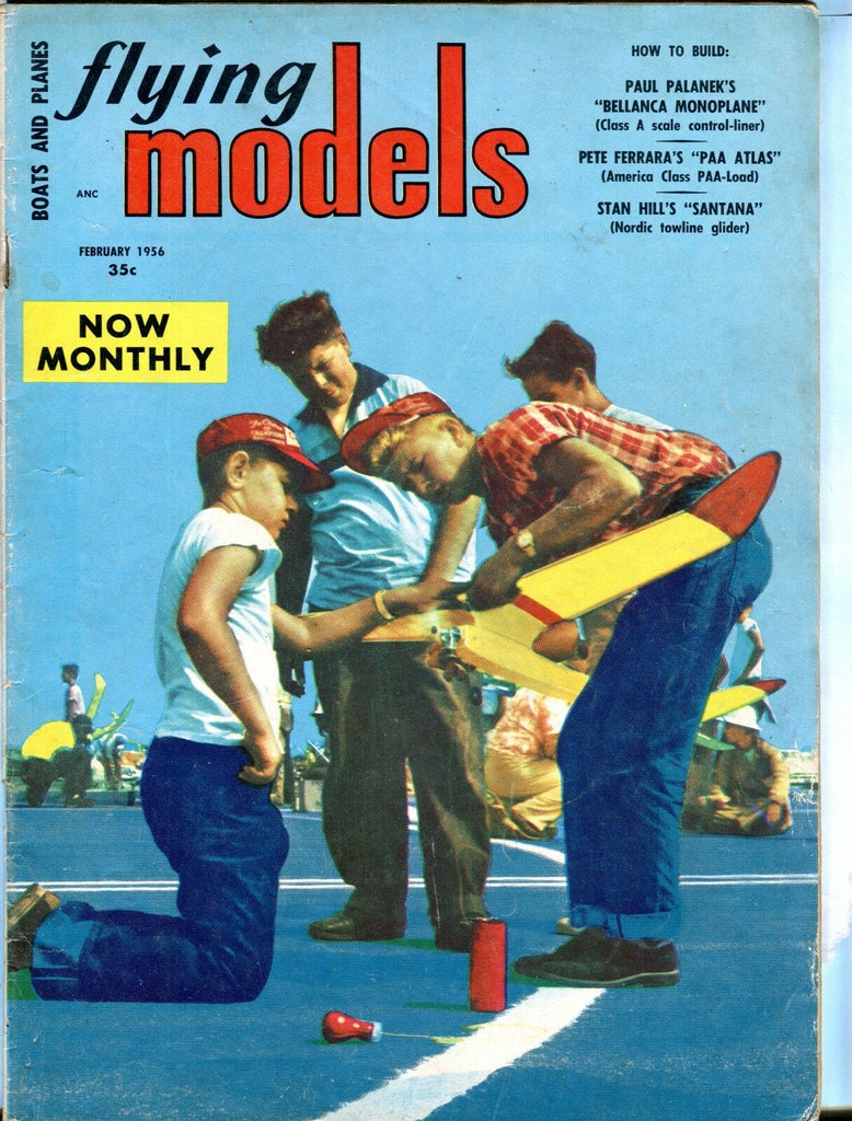 Flying Models Magazine February 1956 Stan Hill VG No ML 041417nonjhe