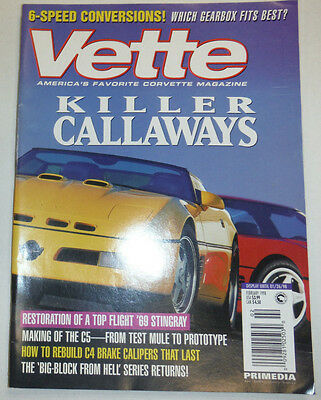 Vette Magazine Killer Callaways & 6 Speed Conversions February 1998 031215R