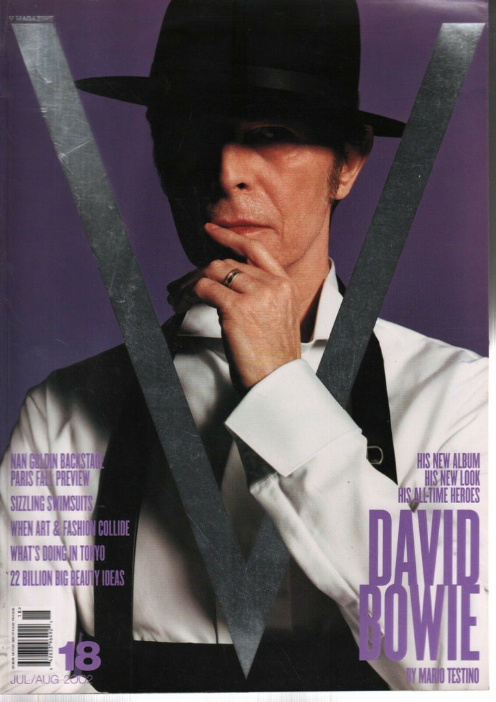 V July August 2002 David Bowie By Mario Testino 16.5x12" Magazine