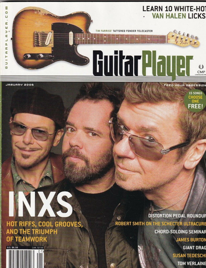 Guitar Player Magazine Inxs Robert Smith January 2006 100219nonr