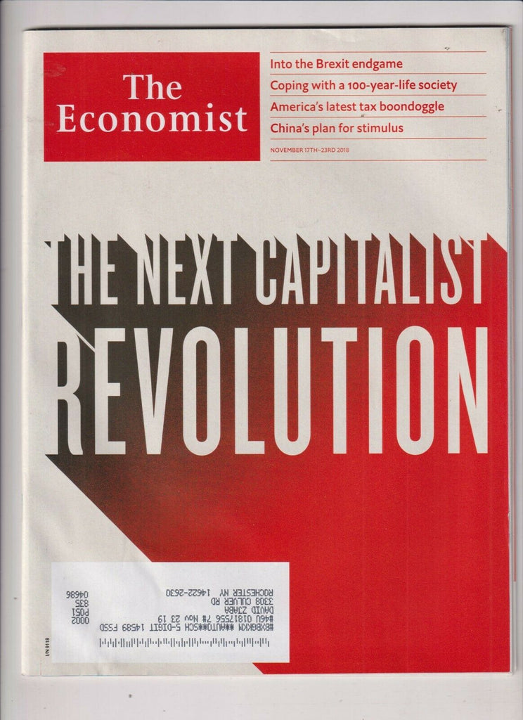 The Economist Next Capitalist Revolution November 17-23, 2018 110619nonr