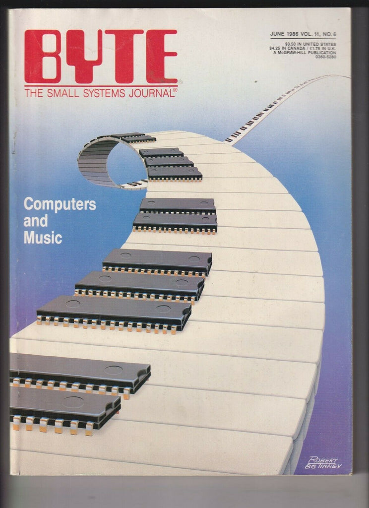 Byte Computer Mag Computers And Music June 1986 450 Pages! 120719nonr3
