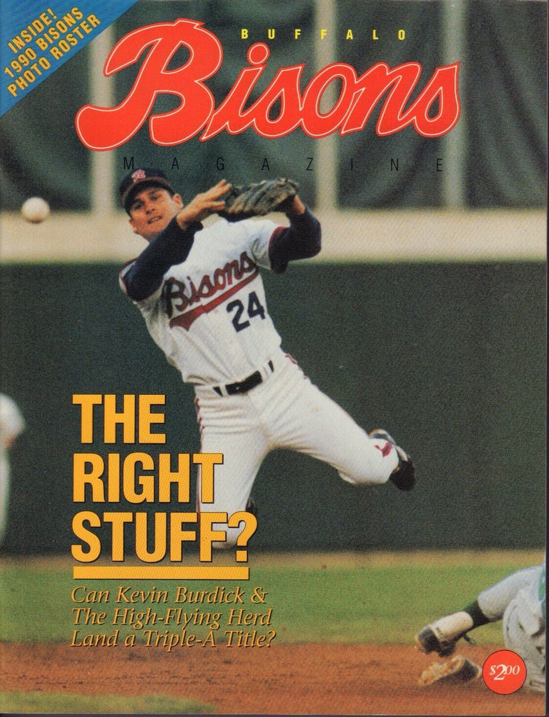 Buffalo Bisons Magazine July 1990 Kevin Burdick 081617nonjhe