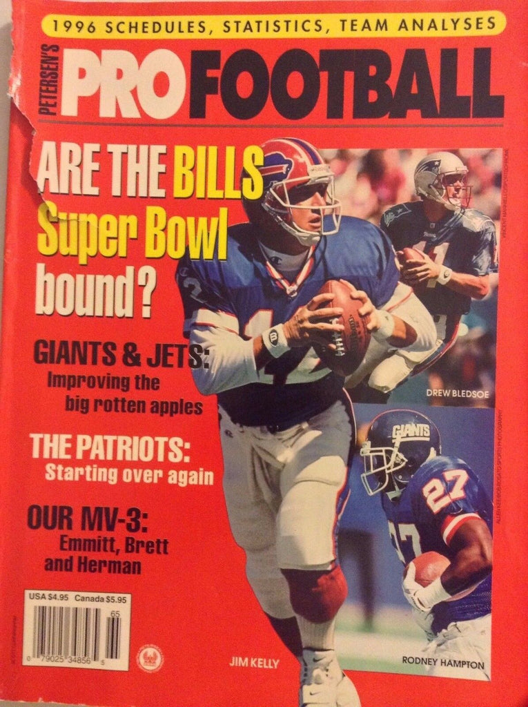 Petersen's Pro Football Magazine Jim Kelly Drew Bledsoe 1996 111717nonrh