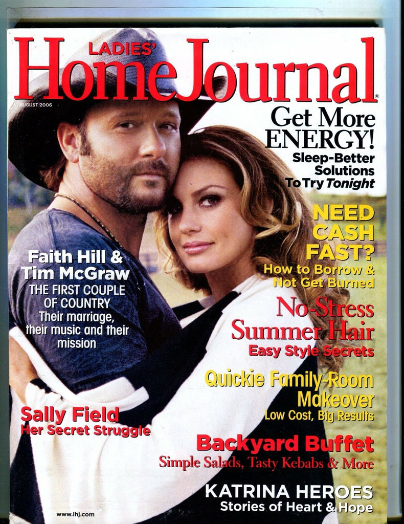 Ladies' Home Journal Magazine August 2006 Faith Hill EX No ML 051817nonjhe2