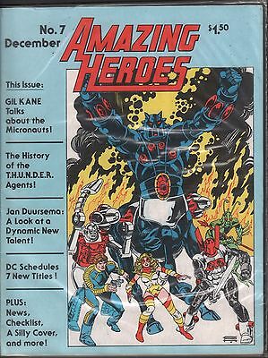Amazing Heroes December No.7 1981 Gil Kane, Jan Duursema VG 123115DBE