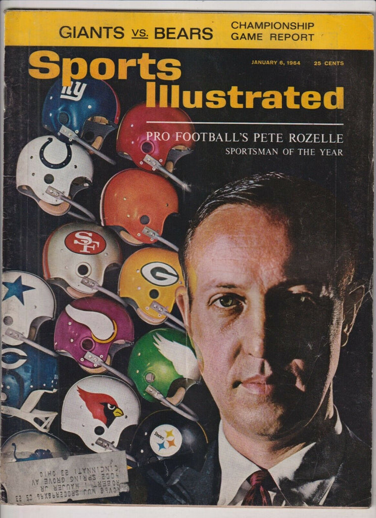 Sports Illustrated Pete Rozelle Sportsman Of The Year January 6 1964 021420nonr