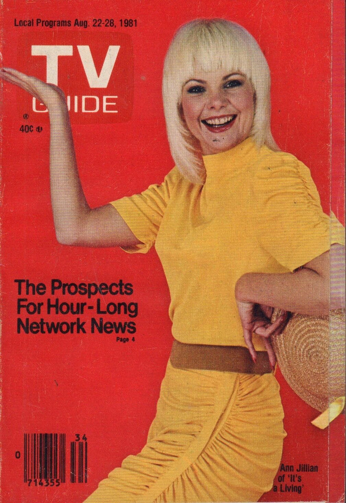 TV Guide Magazine August 22-28 1981 Ann Jillian 090517nonjhe